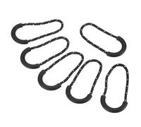 PATIKIL Zipper Pulls Replacement, 15 Pack Extension Cord Handle Plastic U-Shape Tab Tag Extender for Luggage Backpacks Jackets, Black/White