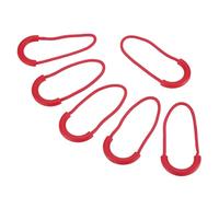 PATIKIL Zipper Pulls Replacement, 15 Pack Extension Cord Handle Plastic U-Shape Tab Tag Extender for Luggage Backpacks Jackets, Red