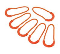 PATIKIL Zipper Pulls Replacement, 15 Pack Extension Cord Handle Plastic U-Shape Tab Tag Extender for Luggage Backpacks Jackets, Orange