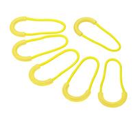 PATIKIL Zipper Pulls Replacement, 15 Pack Extension Cord Handle Plastic U-Shape Tab Tag Extender for Luggage Backpacks, Jackets, Handbags Yellow