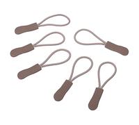 PATIKIL Zipper Pulls Replacement, 30 Pack Extension Cord Handle Fix Tab Tag Extender Fixer Puller for Luggage Backpacks Jackets, Brown
