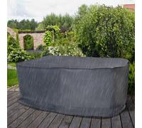 Outsunny Patio 2/3 Seater Rattan Sofa Furniture Cover Rain Protection, Grey