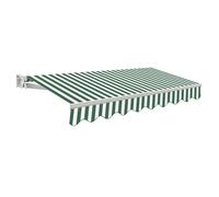 Patio Awning Canopy Retractable Manual No Torsion Bar 3.0m x 2.5m Primrose Awnings Light Green One Size