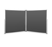 Patio Awning Garden Fence Sun Screen Retractable Double Sided 6x2m Windscreen