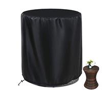 Patio Bar Table Cover For Keter 7.5-Gal,Outdoor Round Cool Bar Table Protective Cover With Drawstring,Waterproof,420D Oxford Black 52 * 58cm