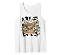 Patio Big Deck Energy Grilling Outdoorsy Meat BBQ Smoker Tank Top