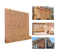 Patio blinds Sun protection Privacy screen Roller blinds Reed blinds Easy to install, with lifter For patio/garden/window/door/kitchen(W1xH4.5m/H3.28xH14.76ft)