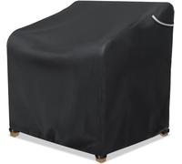 Patio Chair Cover Outdoor Chair Cover Heavy Duty Waterproof Furniture Chair Covers For Chairs1 Pack All-Weather protection Outdoor Lawn Furniture Covers Fits up to 31L X 29W X 36H,Black