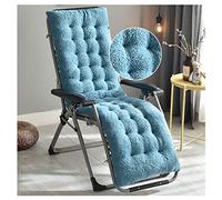 Patio Chair Cushions Replacement - 12cm Thick Rocking Chair Pad with Non-Slip Straps for Zero Gravity Chair & Recliner - Indoor/Outdoor Use