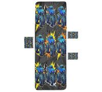 Patio Chaise Lounge Chair Cover Soft Outdoor Chaise Covers Slipcover with Pockets for Pool Sunbathing Beach Garden monsters Trucks Off Road Blue Black 85" X 30"