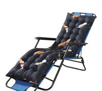 Patio Chaise Lounge Cushion with Straps - Soft Recliner Cushions for Rocking Chairs & Sofas Window Seat Pad Mat Various (Yellow 66x21 inch)