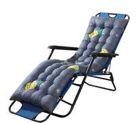 Patio Chaise Lounge Cushion with Straps - Soft Recliner Pad for Rocking Chairs, Sofa, Window Seat, Mat, 66x21in (White) - Comfortable Outdoor Seating Solution
