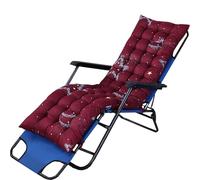 Patio Chaise Lounge Cushion with Straps - Soft Recliner Pads for Rocking Chairs, Sofa, Window Seats - Gray, 62x21in (Various Sizes) for Ultimate Comfort
