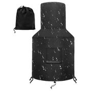 Patio Chiminea Covers - 36/40 Inch, Outdoor Fireplace Cover, Portable Outdoor Fireplace Covers, Time Warmer Protection Bags with Cord | 360 Deg Patio Shield