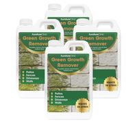 Patio Cleaner Concentrate Makes 120L - Removes Green Staining & Algae - Great for Patios and Decking, Driveways and Roofs - Green Growth Remover (4 x 5L)