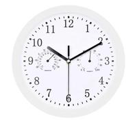 Patio Clock - Hygrometer Wall Clock Waterproof | 10 Inch Silent Non Ticking Battery Operated Quality Wall Clock Home/Patio for Patio Pool Garden Home