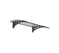 Palram Canopia Neo 1180 Grey Twinwall Door Canopy 1.2 x 0.75m - Size: 25 x 76 x 119cm - Wilko