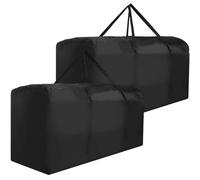 Patio Cushion Storage Bag Waterproof Extra Large Protective Zippered Outdoor Cushion Storage Bags Furniture Storage Bag with Handles, 68" L x 30" W x 20" H (2 Pack)