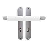 Patio Door Security Lock, French Door Lock, High-Security 2 Handle Lock System for Conservatory & Sliding Glass Doors - White