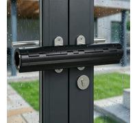 Patio Door Security Lock,High Security French Door Security Lock,Anti-Theft Patio Door Locks,French Double Door Lock for Double Conservatory Doors Lock (Without Alarm) (Black)