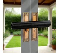 Patio Door Security Lock with Alarm,High Security French Double Door Lock,Anti-Theft Patio Door Locks,French Door Security Lock for Double Conservatory Doors Lock (Black)