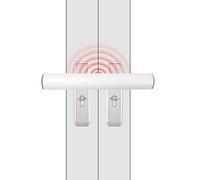 Patio Door Security Lock with Anti-Theft Alarm, High Security French Door Security Lock, Patio Door Locks Reinforced Steel Handle Lock Bar for Double Doors & Conservatory Doors Safety