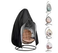 Patio Egg Chair Covers with Zipper, Wicker Egg Swing Chair Covers, Heavy Duty Hanging Swing Egg Chair Cover Garden Patio Outdoor Sun UV Waterproof