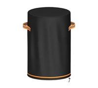 Patio Fire Columns Cover with Adjustable Handle Robust Round for the