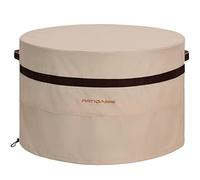 Patio Fire Pit Cover Round 50 inch Outdoor Waterproof PATIOASIS Fire Bowl Cover