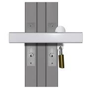 Patio French Door Lock 'Flash Sale' High Security Deadlock Sliding Fix Bar Seen from Outside Standard Version-NO Tools Required