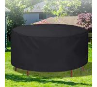 Patio Furniture Cover 600D Waterproof Round Oxford Cloth Drawstring at The Bottom for Garden Furniture Set(200x90cm/78.74x35.43in)