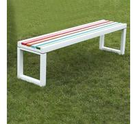 Patio Garden Bench,Outdoor Garden Bench,Reinforced Bracket Doubles the Load Bearing, Waterproof and Sunproof Board, Wide Sitting Board, Suitable for Park Lawn(White,150cm/59.1in)