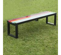 Patio Garden Bench,Outdoor Garden Bench,Reinforced Bracket Doubles the Load Bearing, Waterproof and Sunproof Board, Wide Sitting Board, Suitable for Park Lawn(Black,120cm/47.2in)