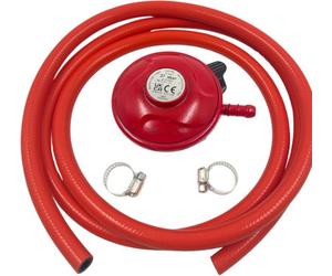 Patio Gas & Bbq Regulator Kit 27mm Clip On With 2M Hose