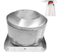 Patio Heater Burning Net Emitter Screen and Base 4-Sided Pyramid Heater Replacement Parts Emitter Screen Replacement for Patio Glass Tube Propane Heater Top(Burning Net and Base)
