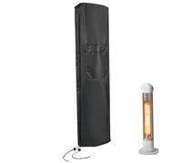 Patio Heater Cover 10.2x12.6x41in Waterproof Zippered Drawstring Radiator Cover with Pocket Silver Coating Oxford Cloth Sunproof Outdoor Heater Cover Outdoor Heater AC Covers for Outside