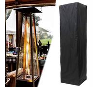 Patio Heater Cover Large Size 221*53*61 cm Heavy Duty Fabric Garden Veranda Gas Pyramid Cover Water Dust Proof Furniture Protector with Wind-Resistant Drawstring for Outdoor Stand up Heater