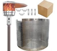 Patio Heater Emitter Screen Main Burner Net Cover Patio Heater Replacement Parts 304 Will Not Rust Steel Double Net 10 3/4" Diameter Applied to Most Gas Patio Heater (Emitter Screen)