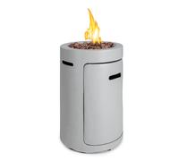 Patio Heater Gas Fireplace Infrared Garden Outdoor 13 kW Freestanding Steel Grey