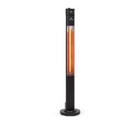 Patio Heater Radiant Infrared Garden Outdoor 2000W 3 Heating Levels Remote Black