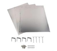 Patio Heater Reflector Hood with Multi-Panel Design for Wider Coverage and More Effective Heat Concentration Outdoors