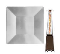 Patio Heater Reflector - Replacement Heat Shield, Pyramid Heater Top | Outdoor Heater Replacement Parts, Square Reflector for 4-Sided Heaters, Heat Protection, Prevents Wear and Damage
