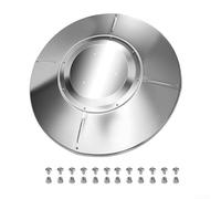 Patio Heater Reflector Shield for Umbrella Shaped Vertical Gas Heaters Aluminum Heat Cover Designed to Boost Thermal Efficiency and Shield Elements (4+1)