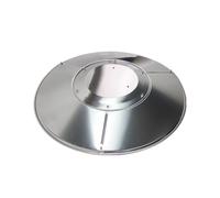 Patio Heater Reflector Shield, Propane Outdoor Heaters Replacement Part - Top Dome, 3-Hole Mount, 33 Inch Dia Round