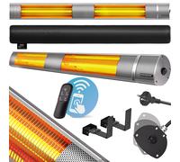 Patio Heater Silver 3000W Infrared