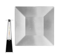 Patio Heater Top Reflector Shield, Pyramid Patio Heater Replacement Top, Rain-resistant Patio 4-sided Heater Top for Distributing Heat to Protect Heater from Bending