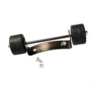 Patio Heater Wheel Kit with Nylon Rollers and Iron Bracket for Easy Mobility, Compatible with Umbrella and Pyramid Outdoor Heaters, Smooth Rolling Replacement Parts for Garden and Terrace Use(Black)