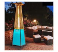 Patio Heater With 360° Heating, Stainless Steel Design Safety Shut-Off For Outdoor Gatherings(LED)