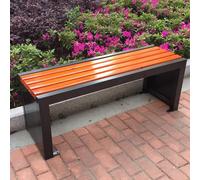 Patio Outdoor Garden Bench, One-piece Design with Three Layers Anti-rust Protection, Ideal for Parks, Yards, Porches, Lawns, Balconies, and Backyards