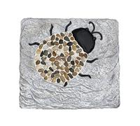 Patio Paver Lawn Pathway Landscaping Step Stones, Path Decor with Birdie/Dragonfly/Ladybug/Butterfly Pattern(Ladybugs,3PCS)